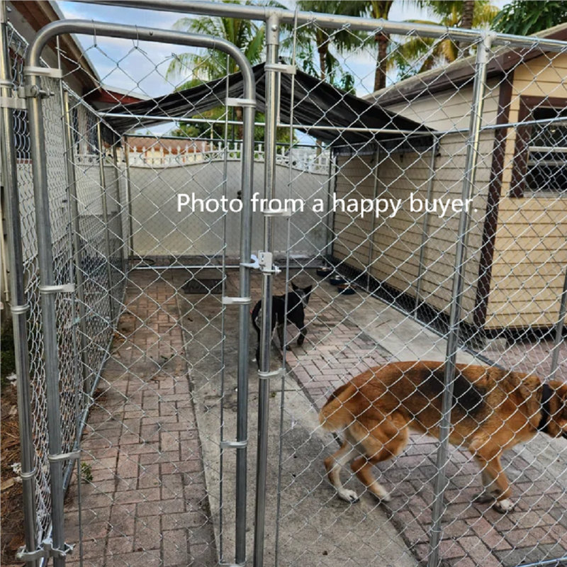 Chain link fence kennel best sale